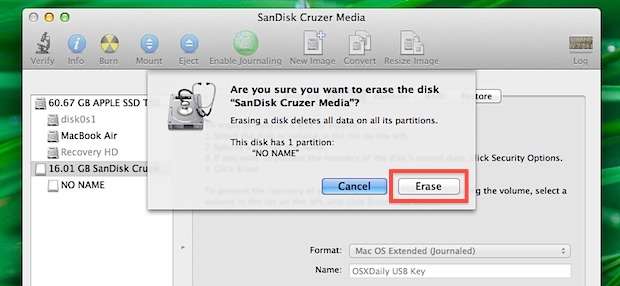 prepare an external usb hard drive for use with a mac